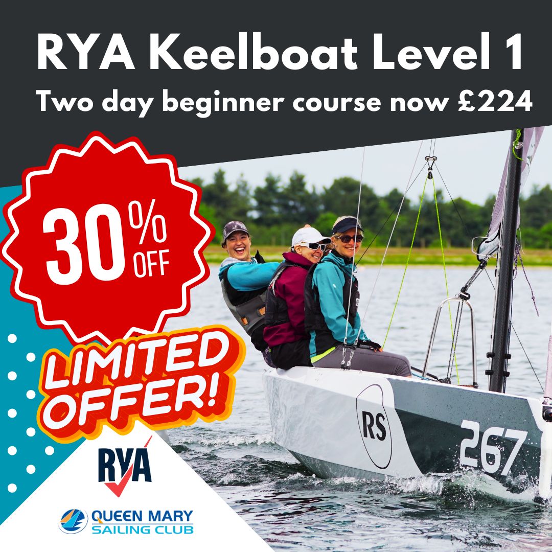30 off RYA Keelboating