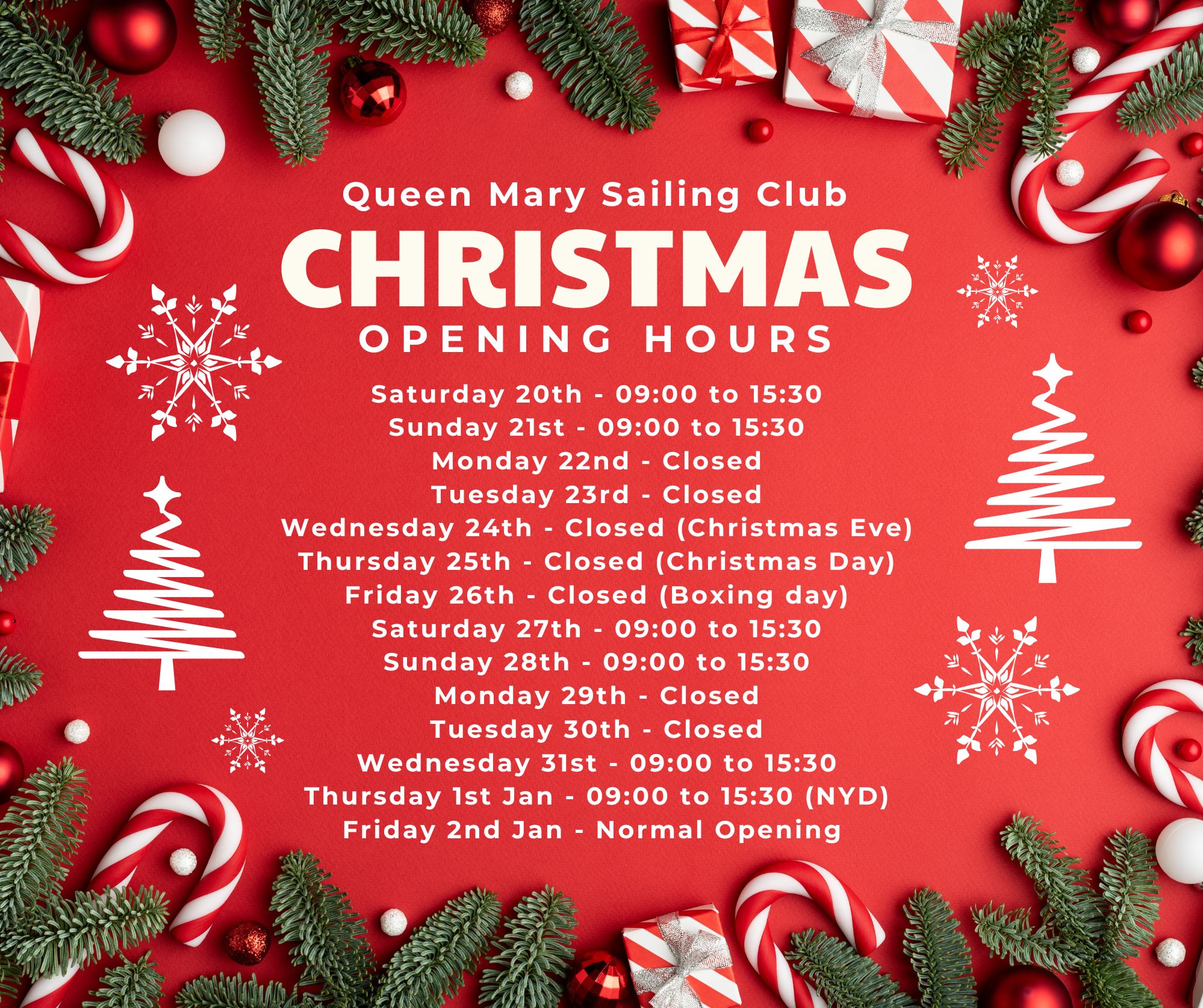 QMSC Christmas Hours 1