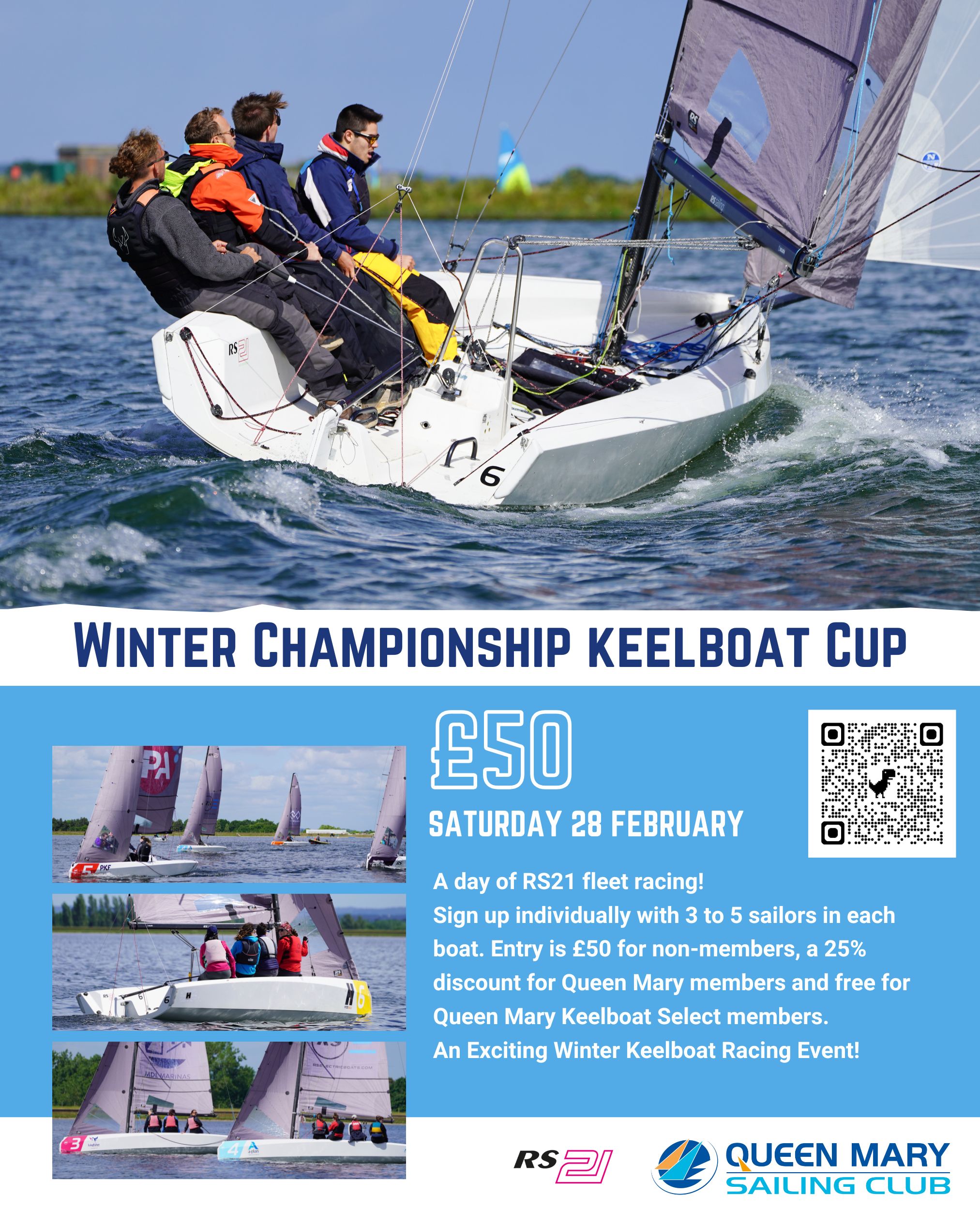 Winter Championship Keelboat Cup RS21 at QMSC